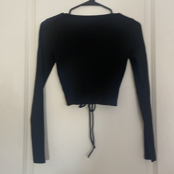 zara tie front sweater top - Picture 2 of 3